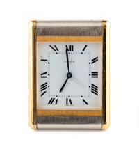 A Group of Tiffany and Cartier Desk Clocks