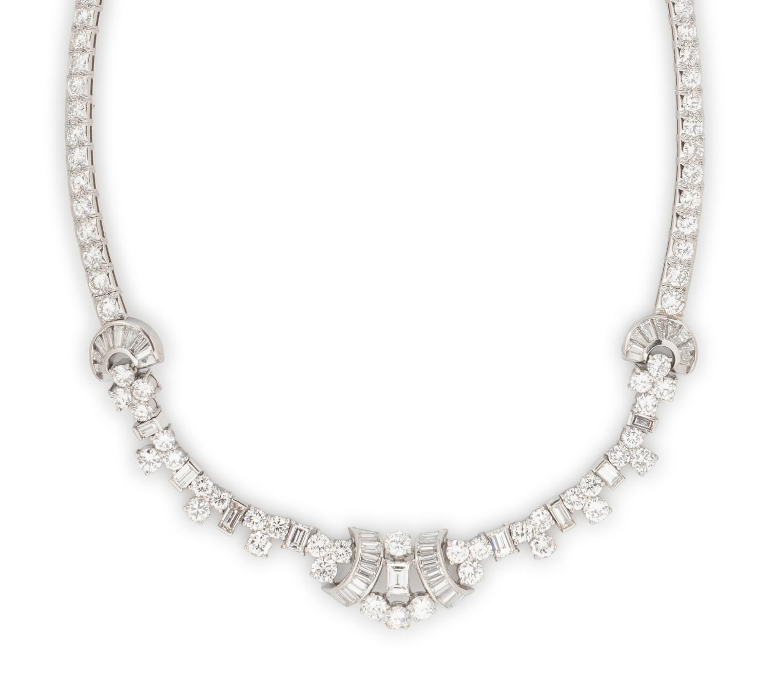 DIAMOND AND PLATINUM NECKLACE