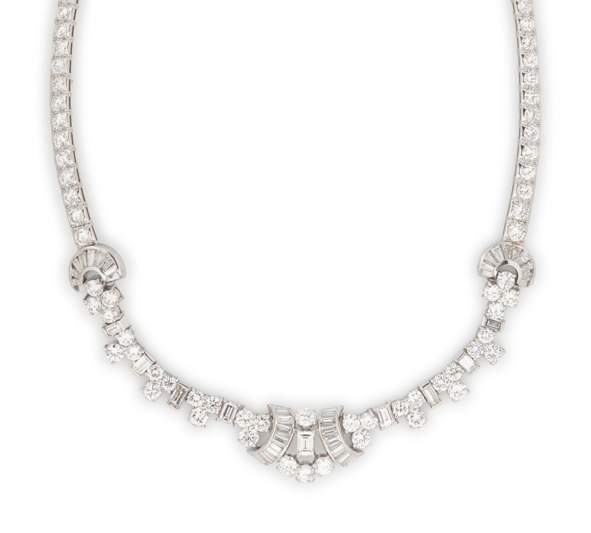 DIAMOND AND PLATINUM NECKLACE