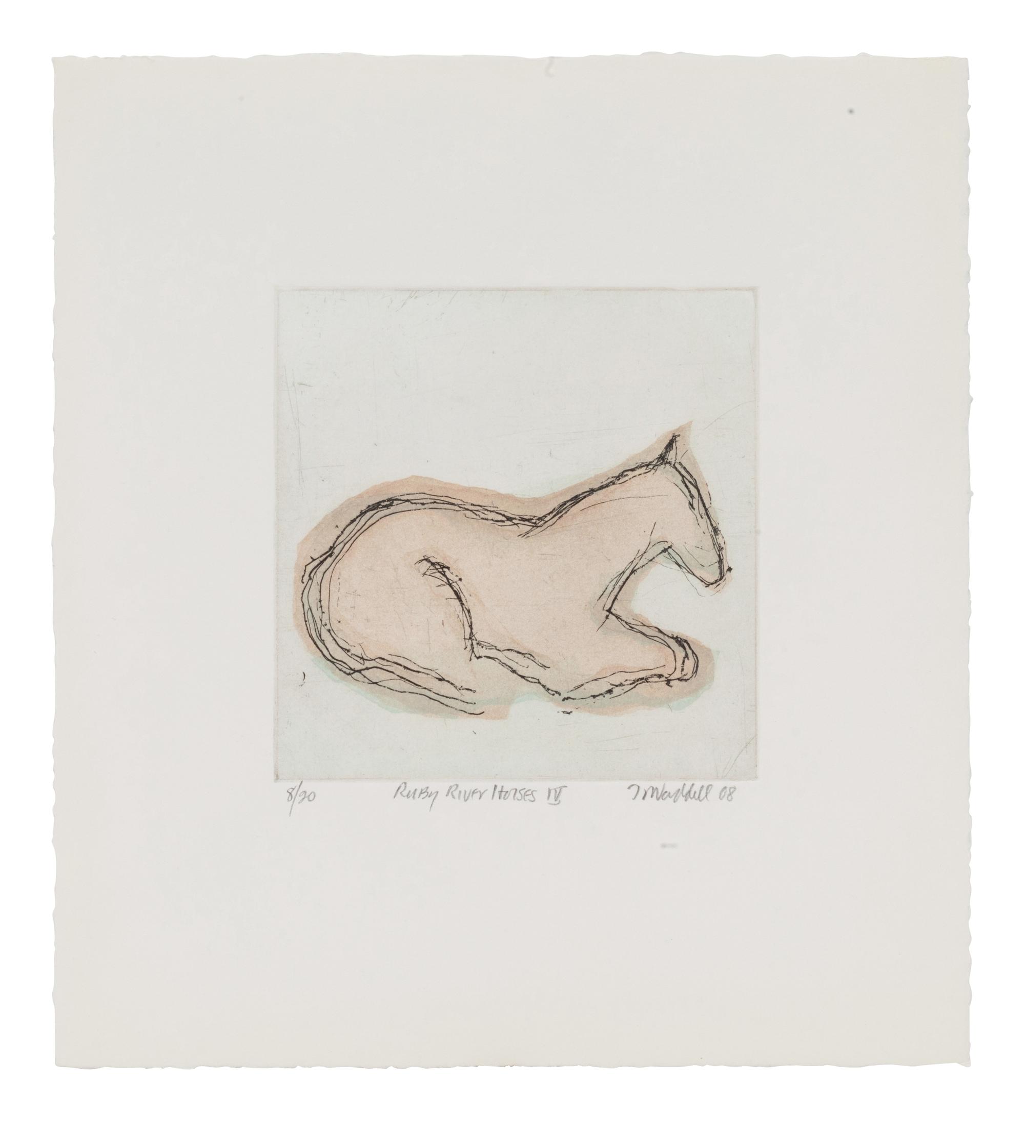Four Works: Ruby River Horses II, edition 8/20, Ruby River Horses III, edition 9/20, Ruby River Horses IV, edition 8/20, and Ruby River Horses V , edition 8/20, 2008