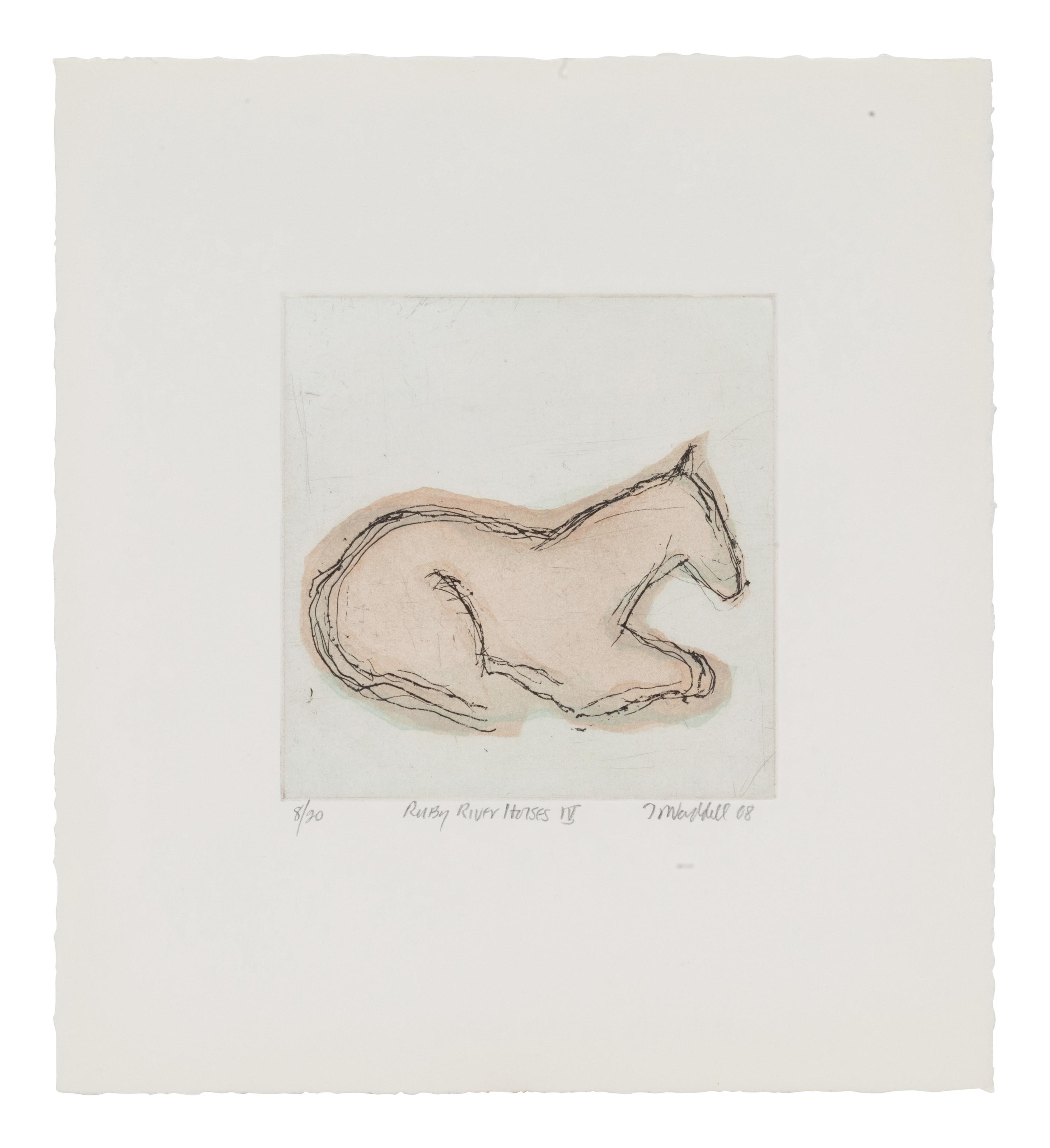 Four Works: Ruby River Horses II, edition 8/20, Ruby River Horses III, edition 9/20, Ruby River Horses IV, edition 8/20, and Ruby River Horses V , edition 8/20, 2008