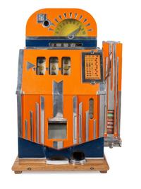 A Mills 5 Cent Bell Fruit Gum Slot Machine