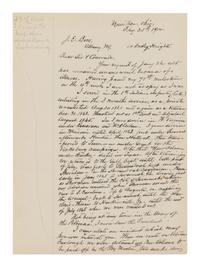 [BOOTH, John Wilkes (1838-1865)]. PEACOCK, James. Autograph letter signed ("James Peacock") to J.E. Boos. [Massilion], Ohio, 25 February 1914.