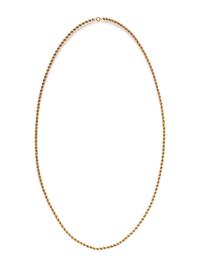 YELLOW GOLD ROPE CHAIN NECKLACE