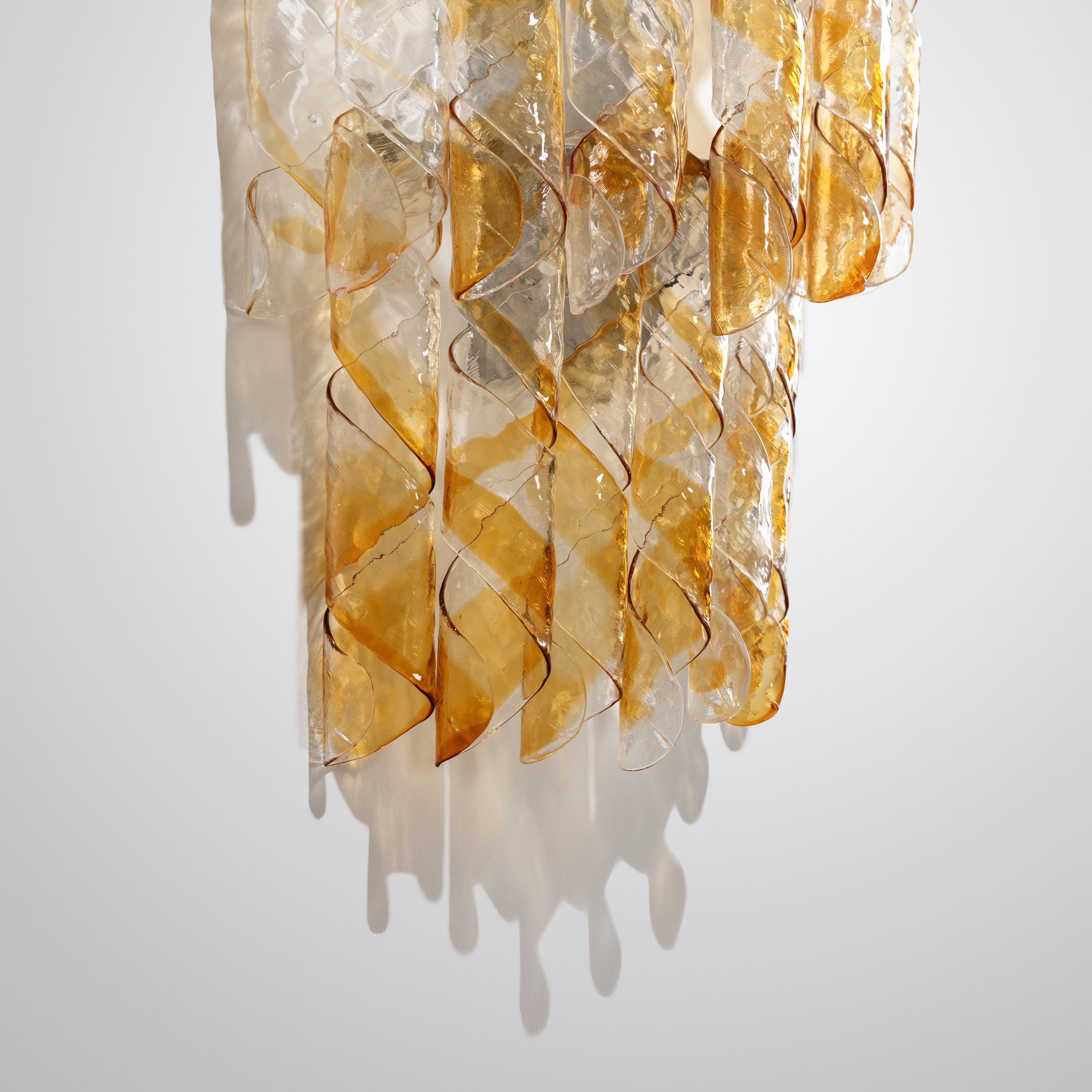 Pair of large glass 'Torciglioni' sconces by AV Mazzega
