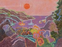 Hans Moller, (American, 1905-2000) — Pink Sky, 1989