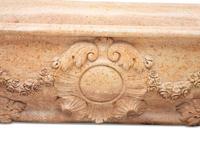 An Italian Carved Rouge Marble Bath Tub — 20th Century