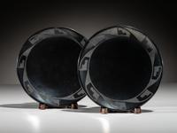 Backware Plates, Matched Pair 1925-1943