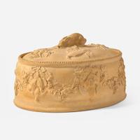 A Large Wedgwood Caneware Game Pie Dish UK, 1860s