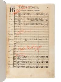 [MUSIC]. VERDI, Giuseppe (1813-1901). Il Trovatore. Partitura . Milan: G. Ricordi & C., [ca 1888].