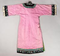 A Fur Lined and Embroidered Silk Ladies' Robe
