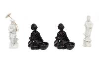 Four Japanese Ceramic Figures