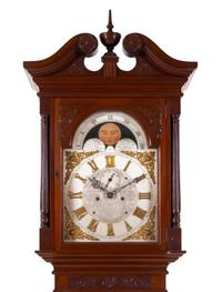 An American Mahogany Tall Case Clock