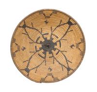 An Apache Basket Tray Height 3 1/4 x diameter 15 3/4 inches.