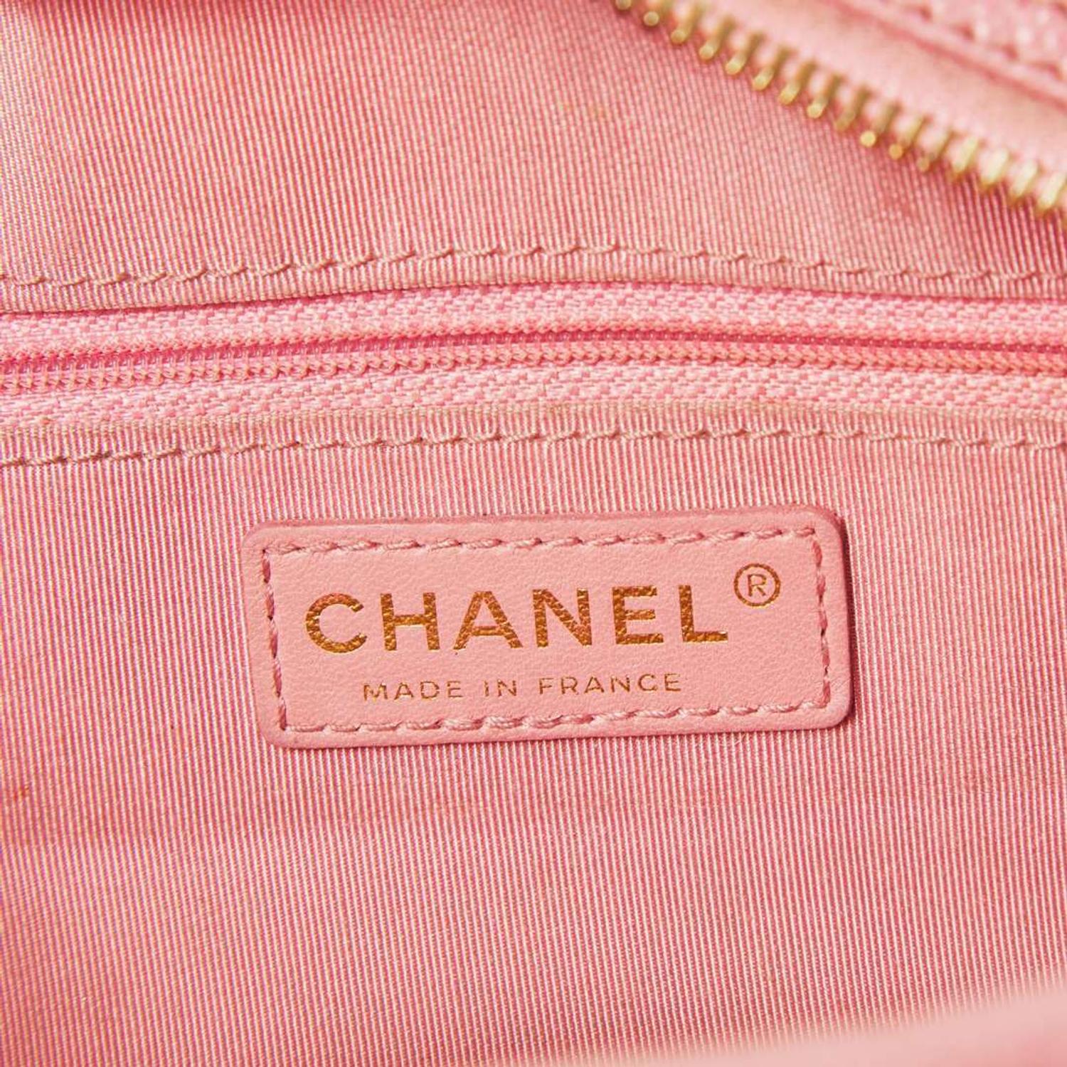 A Pink Chanel Mini Bowling Bag Chanel