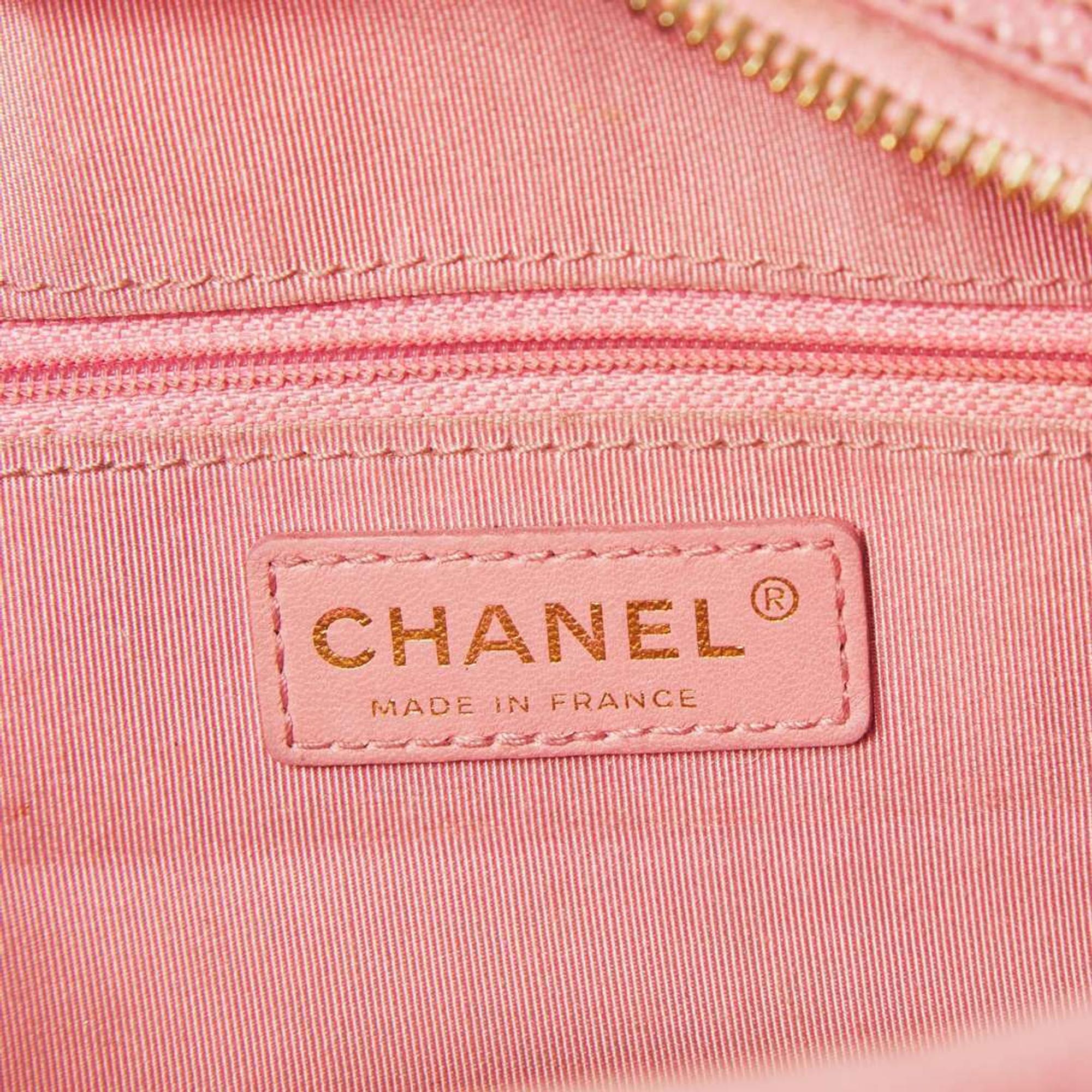 A Pink Chanel Mini Bowling Bag Chanel