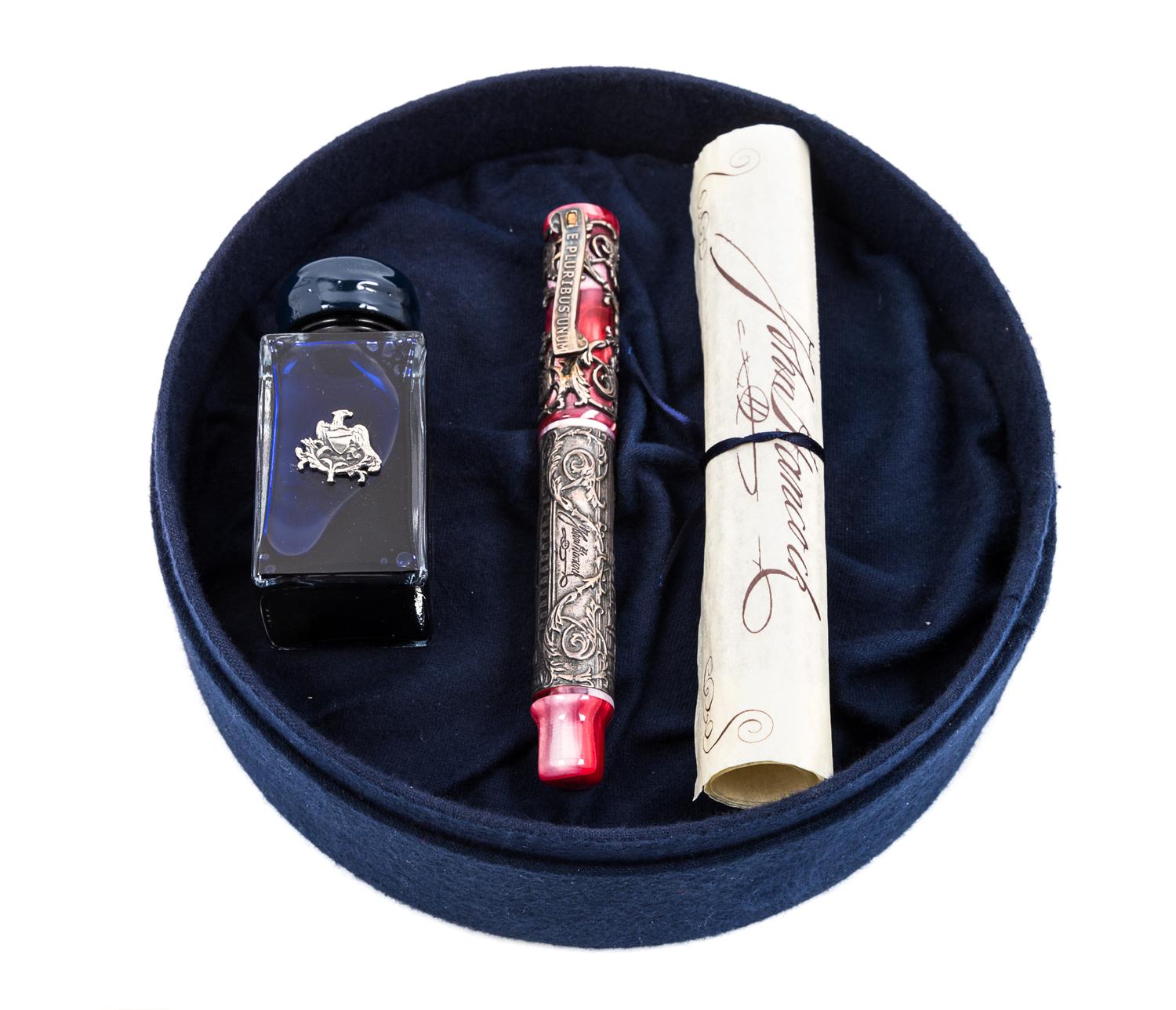 A Krone John Hancock: Freedom Limited Edition Fountain Pen and Ink Set