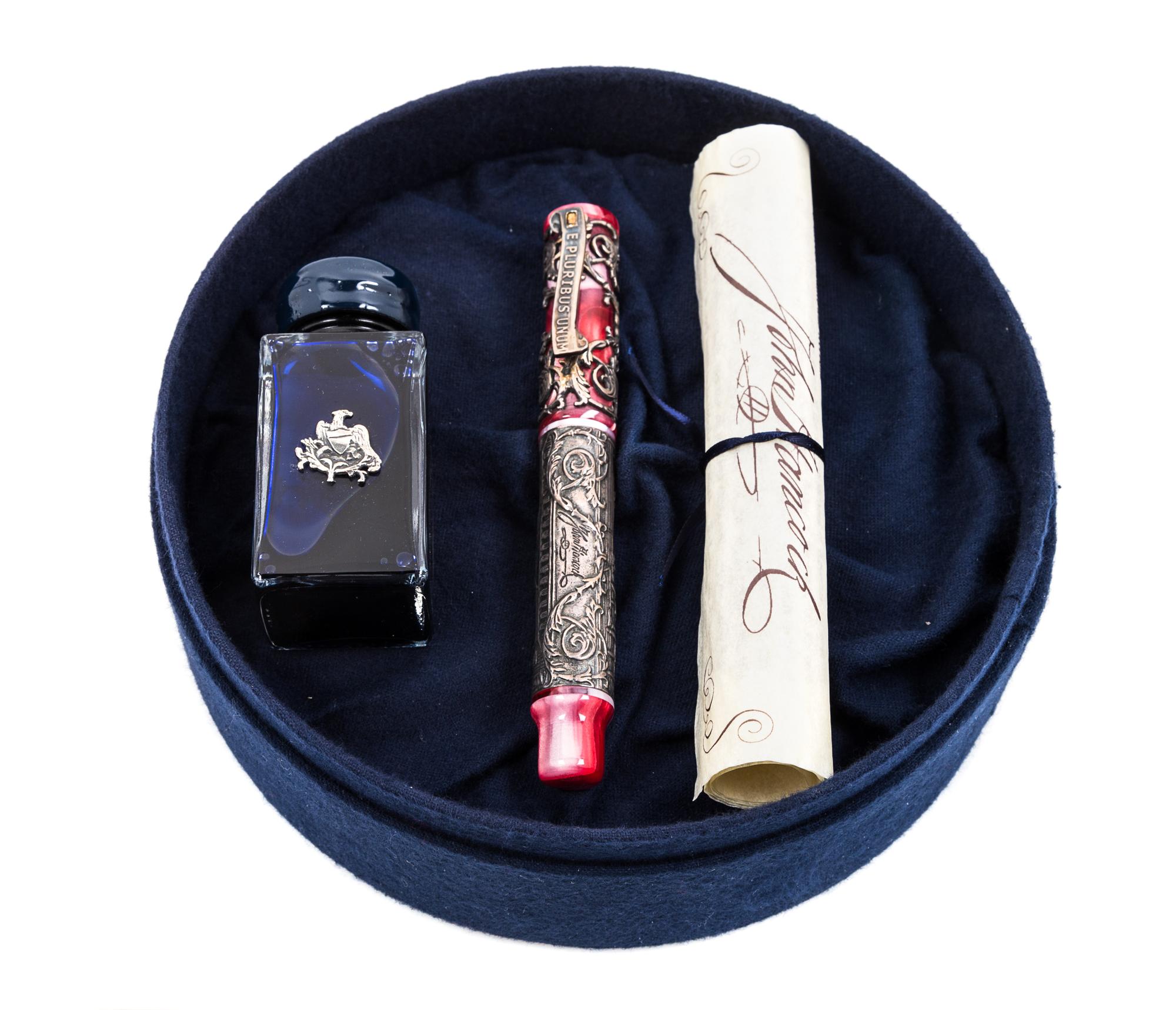 A Krone John Hancock: Freedom Limited Edition Fountain Pen and Ink Set