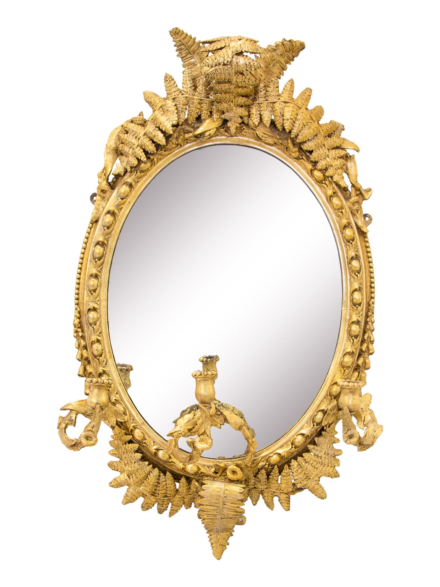 A Pair of Victorian Giltwood Girandole Mirrors