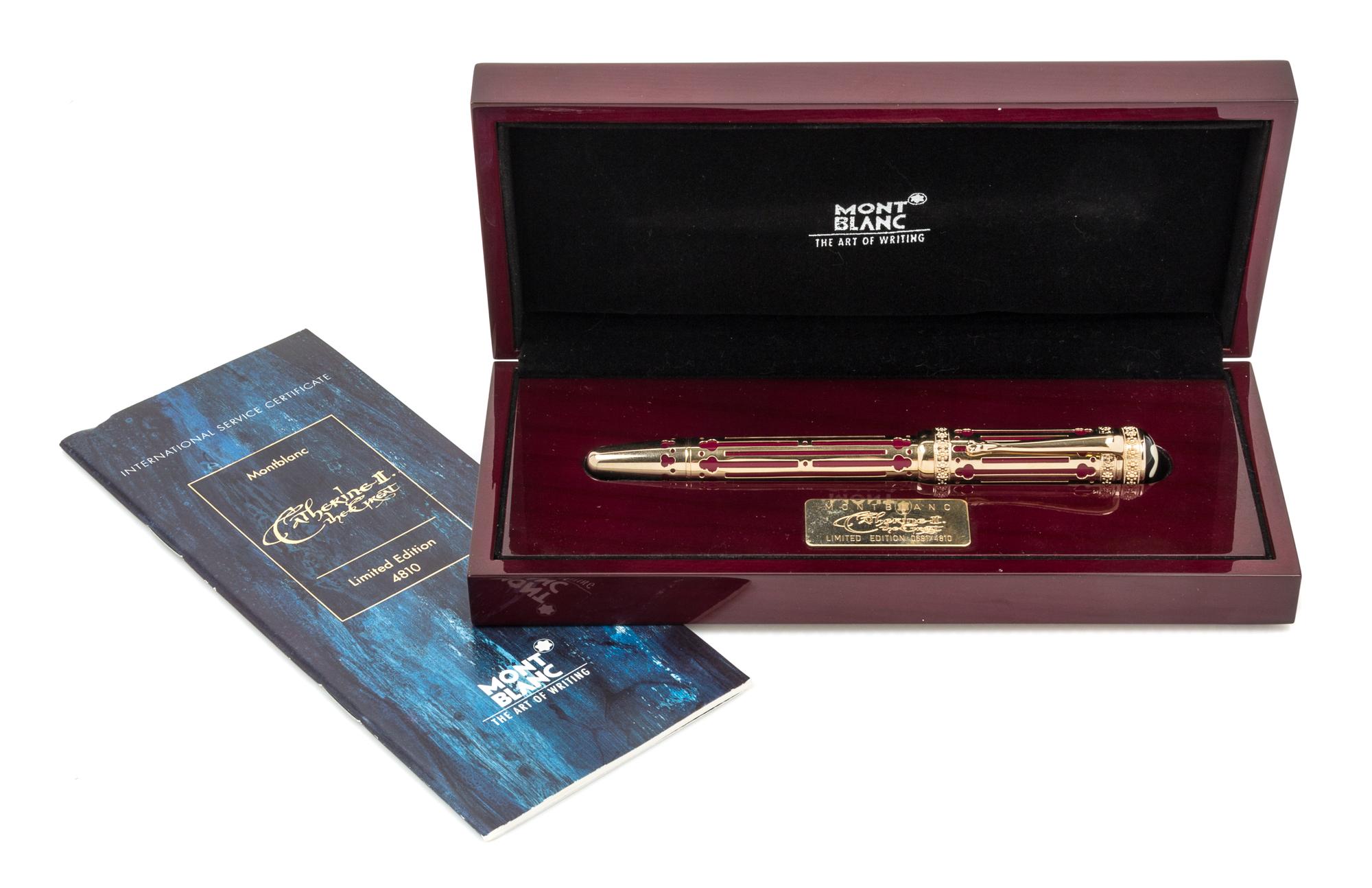 A Montblanc Catherine the Great Limited Edition Fountain Pen