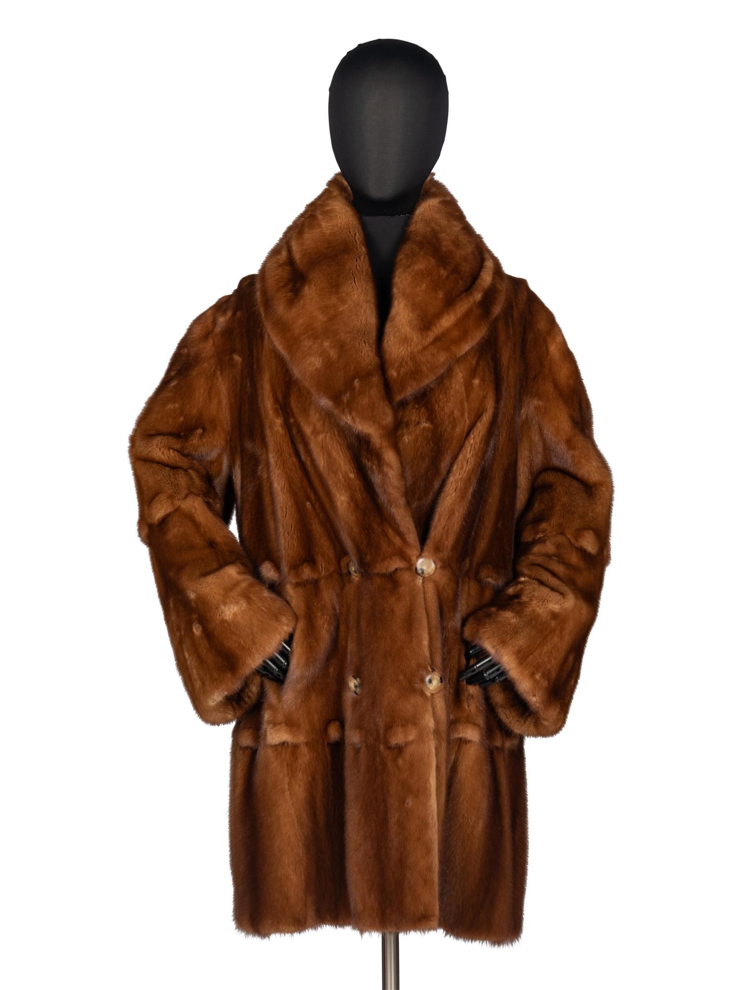 J. Mendel Wild Mink Fur Coat
