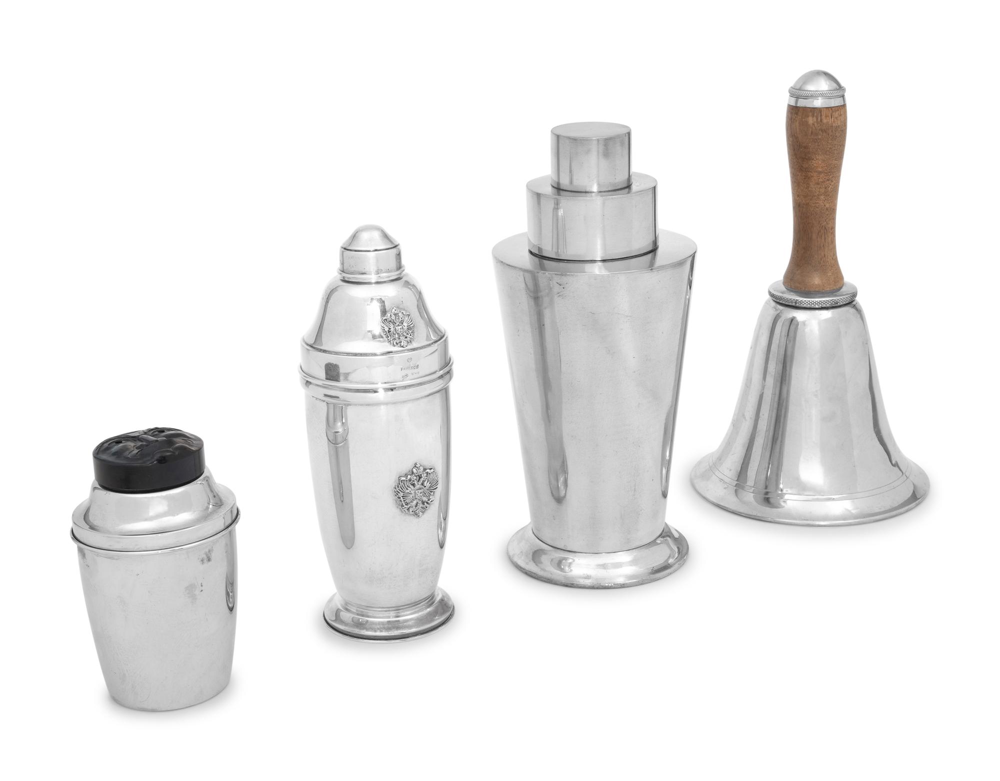 A Group of Four Cocktail Shakers