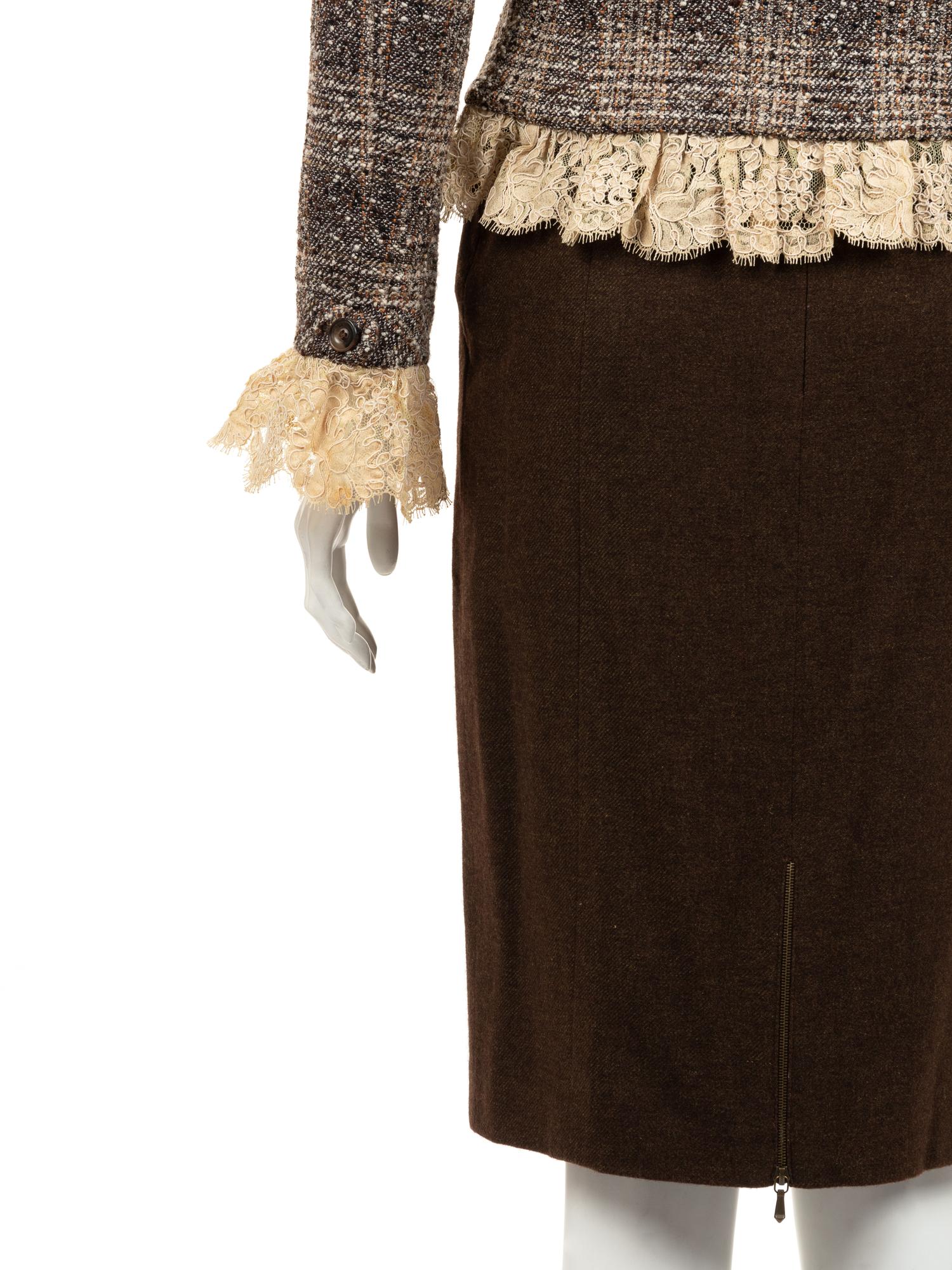 Three Designer Skirt Ensembles: Valentino, Chanel, 1980-2000s