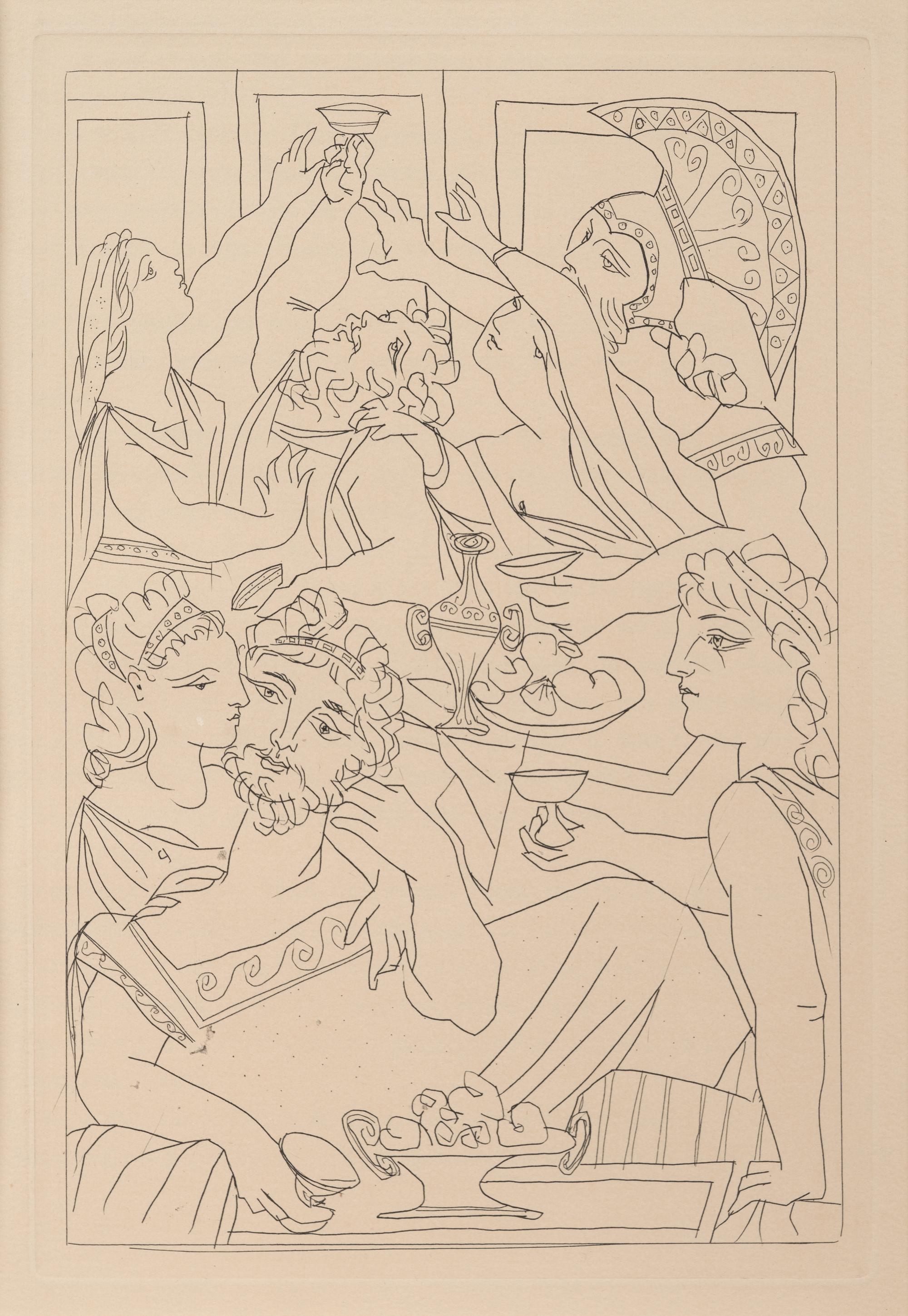 Le festin (The Banquet) from Lysistrata (with colophon)