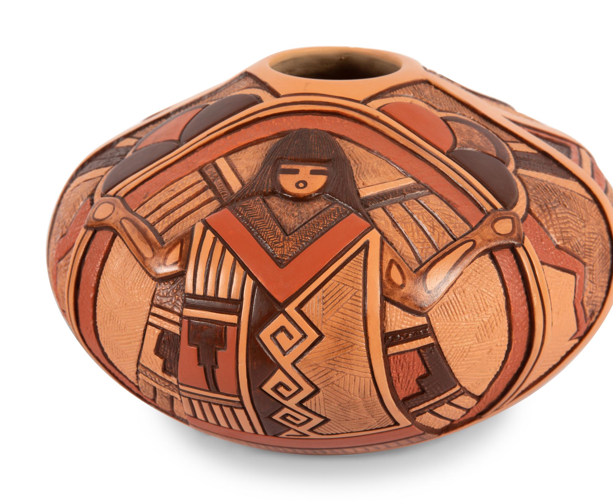 Hopi Carved Pottery