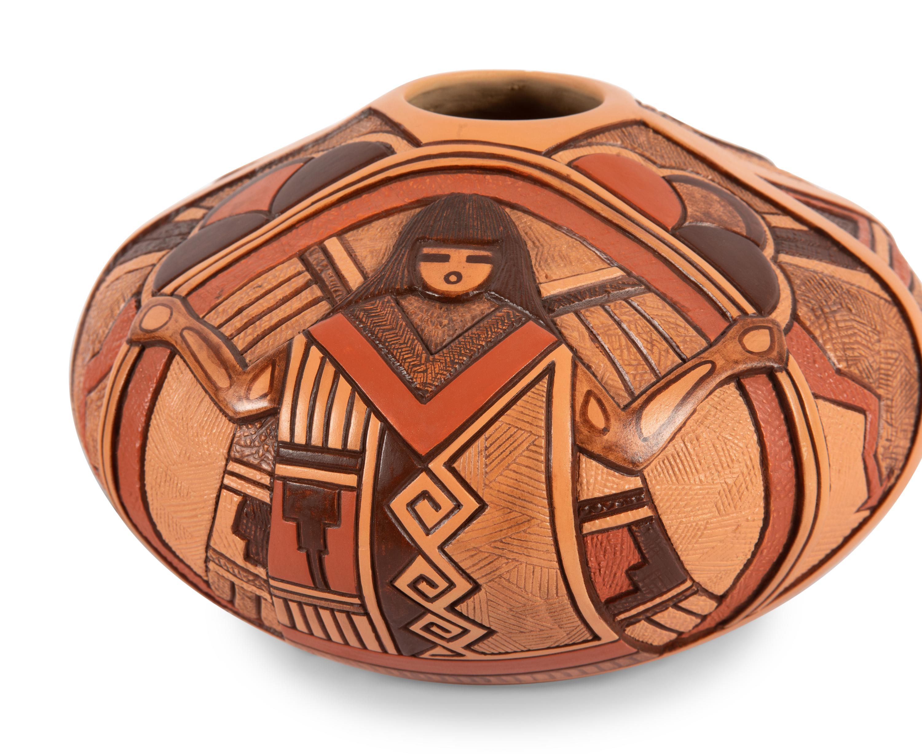 Hopi Carved Pottery