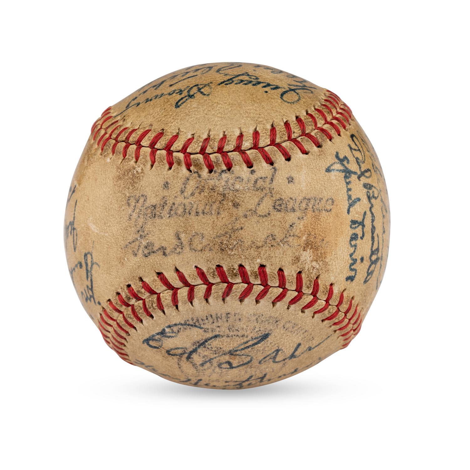 A 1946 Pittsburgh Pirates Team Signed Autograph Baseball (Beckett Authentication Services Letter of Authenticity)