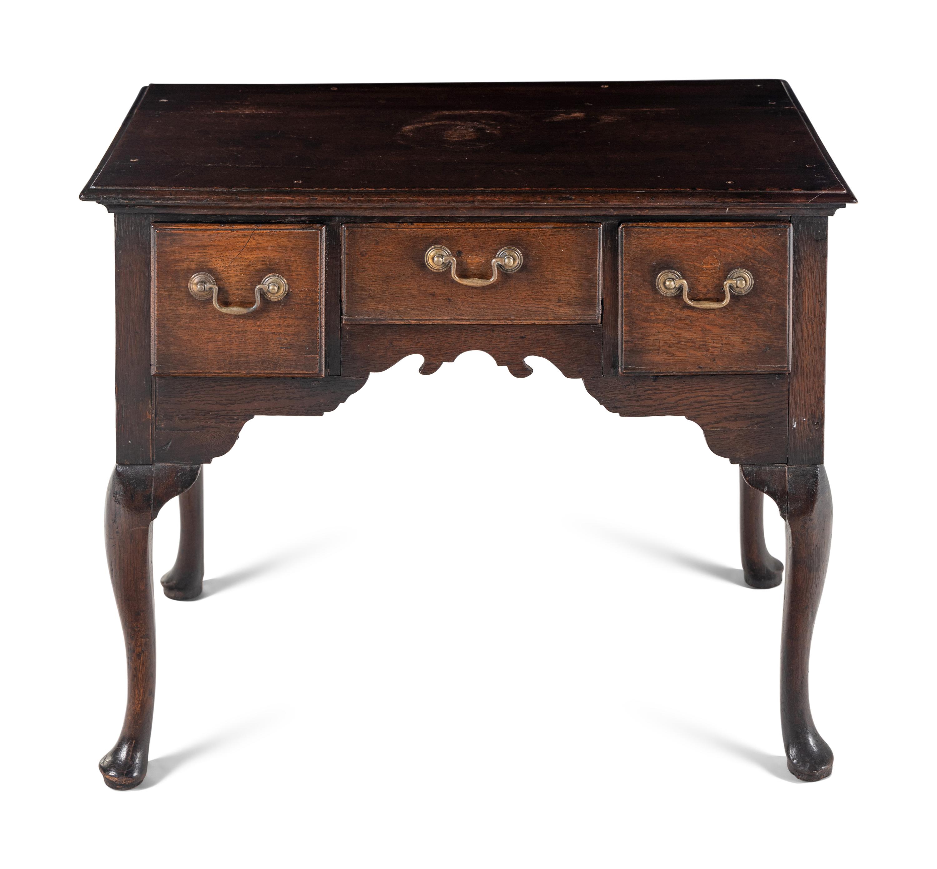 A George I Oak Dressing Table