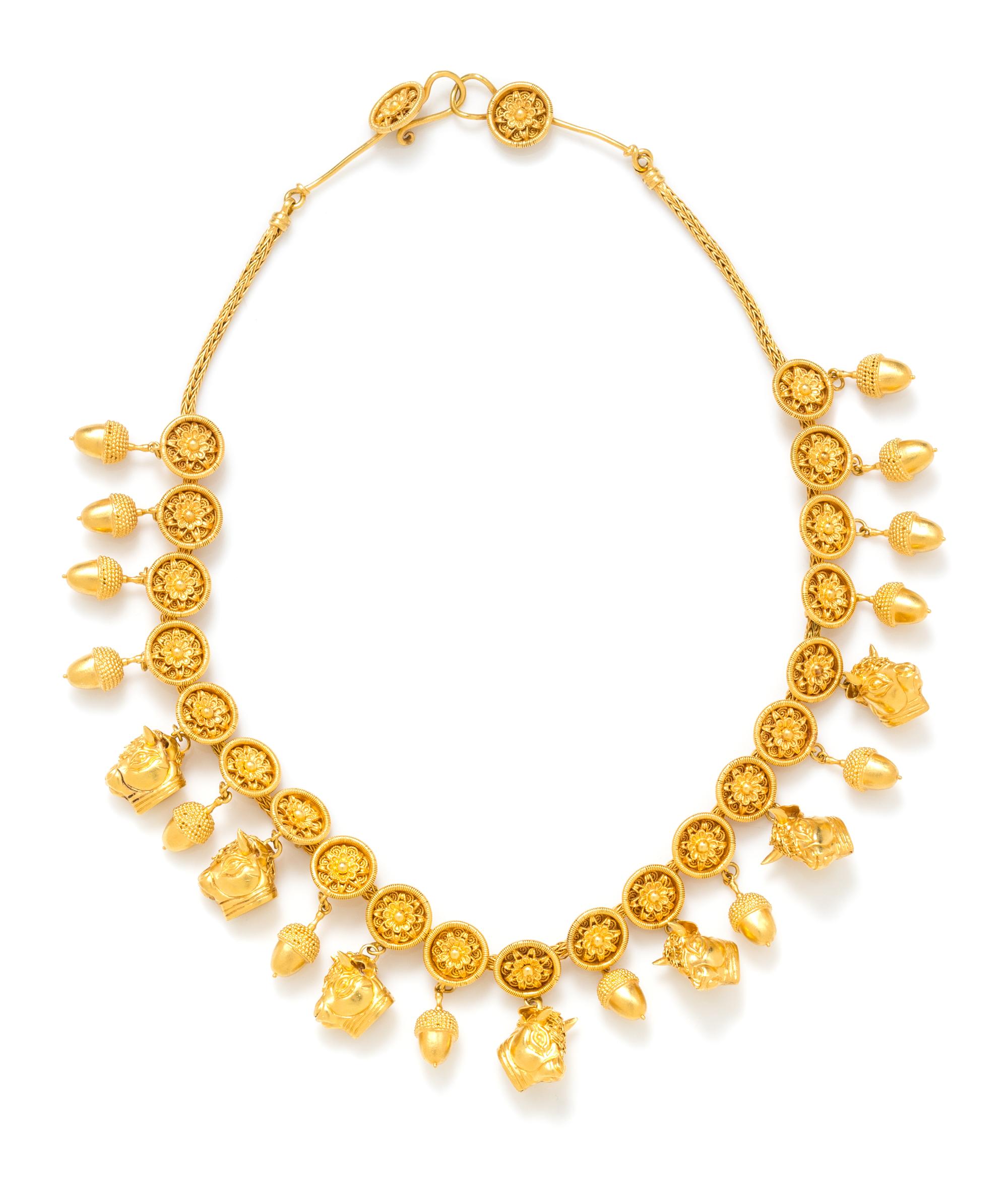 A 22 Karat Yellow Gold Necklace, 63.10 dwts.