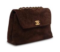 Chanel Brown Suede Flap Bag