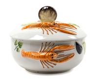 A Glazed Ceramic Covered Tureen Diameter 11 1/4 inches. — 20TH CENTURY