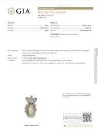 ANTIQUE, NATURAL PEARL AND DIAMOND PENDANT/BROOCH