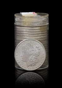 A Group of Twenty United States 1881-S Morgan Silver Dollars