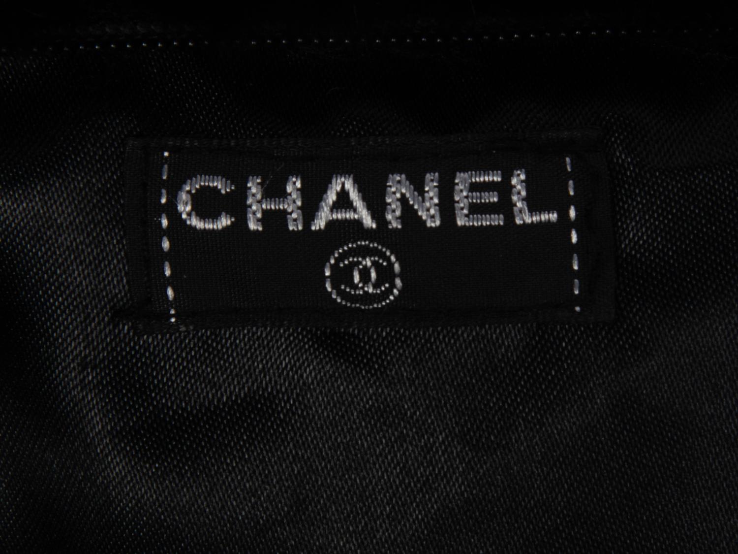 Chanel Logo Muff in Rabbit Fur