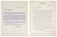 [WRIGHT BROTHERS]. WRIGHT, Wilbur (1867-1912). Typed letter signed ("Wright Brothers W.W."), to Funk & Wagnalls Company. Dayton, OH, 15 December 1910.