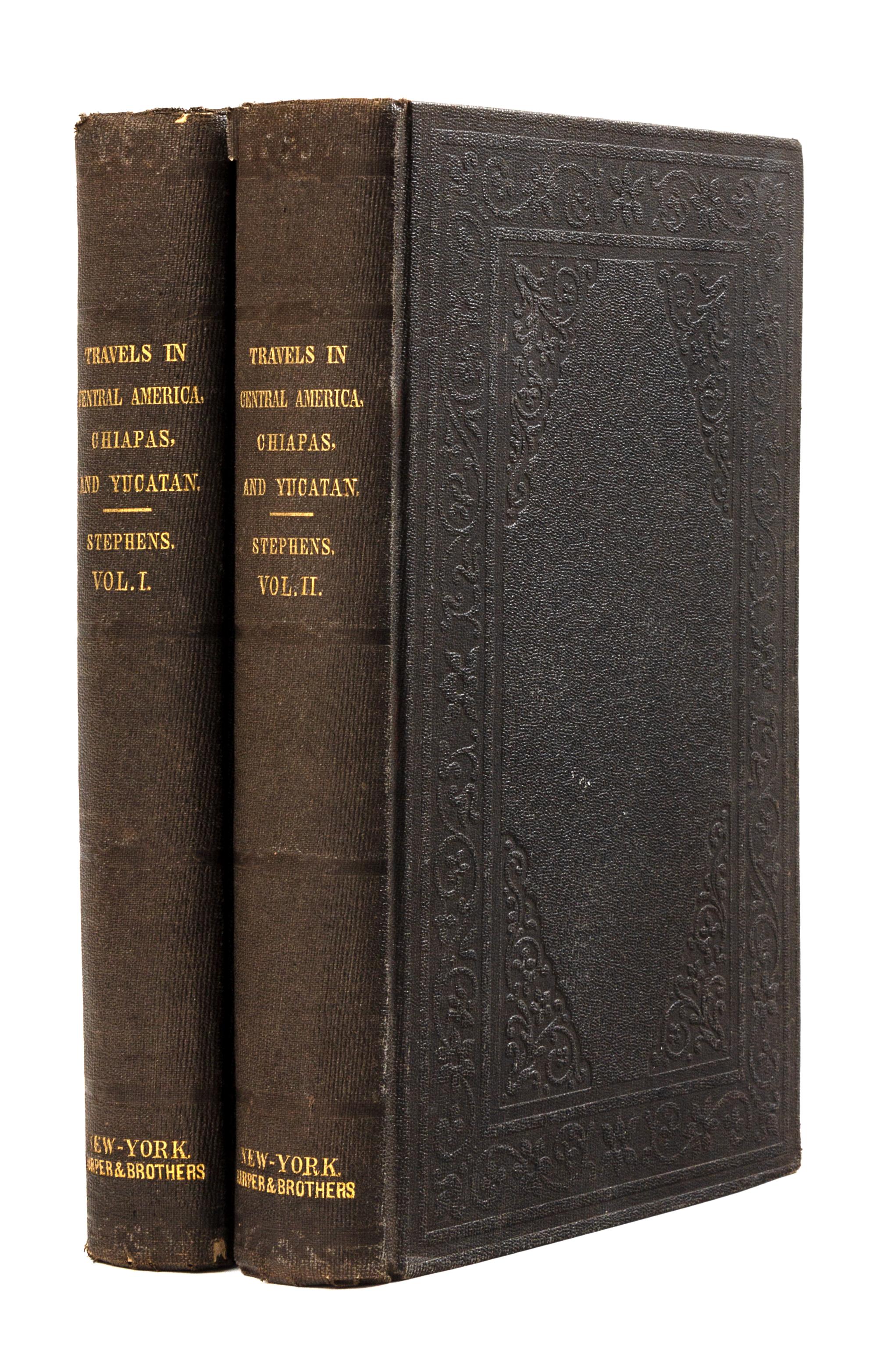 STEPHENS, John Lloyd (1805-1852). Incidents of Travel in Central America, Chiapas, and Yucatan. New York: Harper & Brothers, 1871, 1863.
