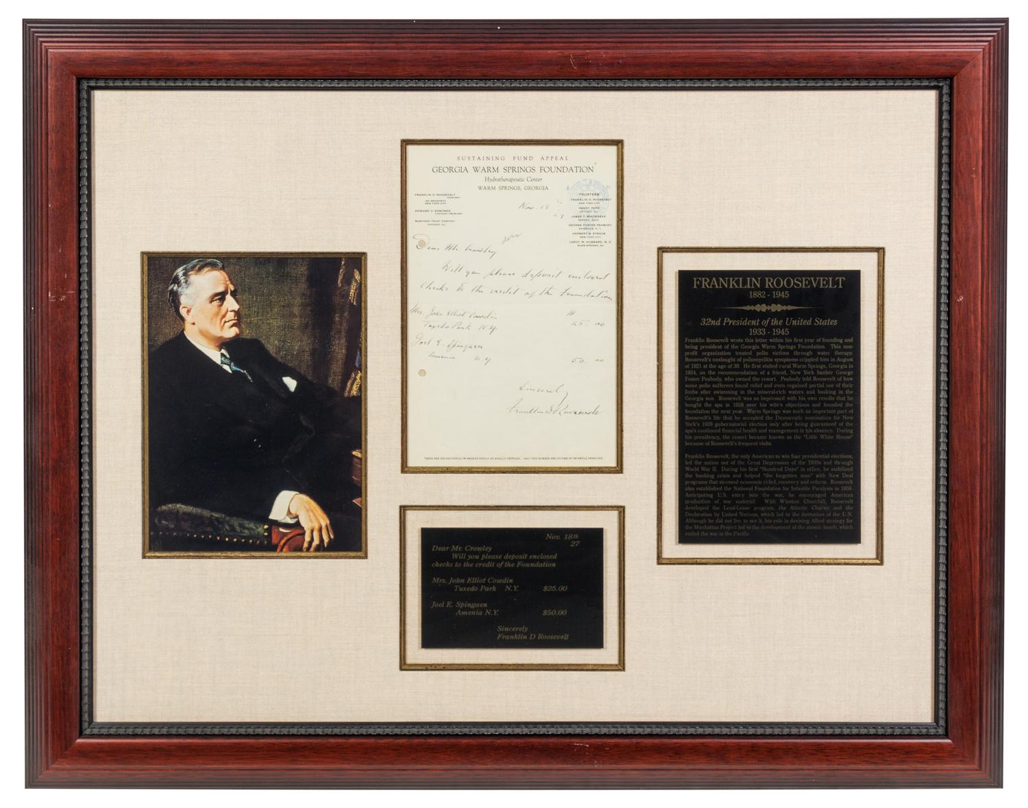 [PRESIDENTS]. A group of 4 manuscripts, comprising: