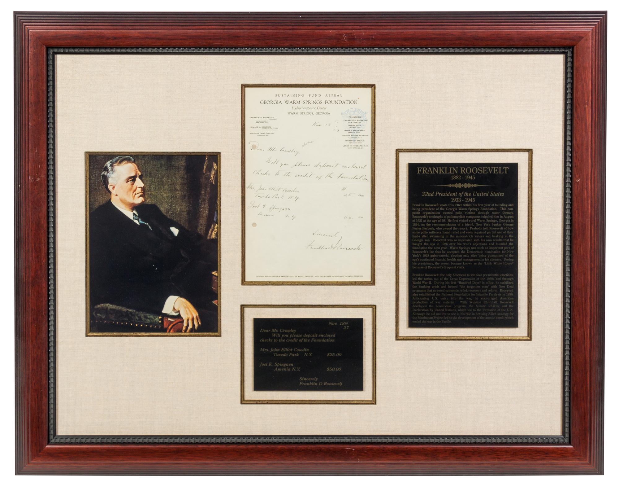 [PRESIDENTS]. A group of 4 manuscripts, comprising:
