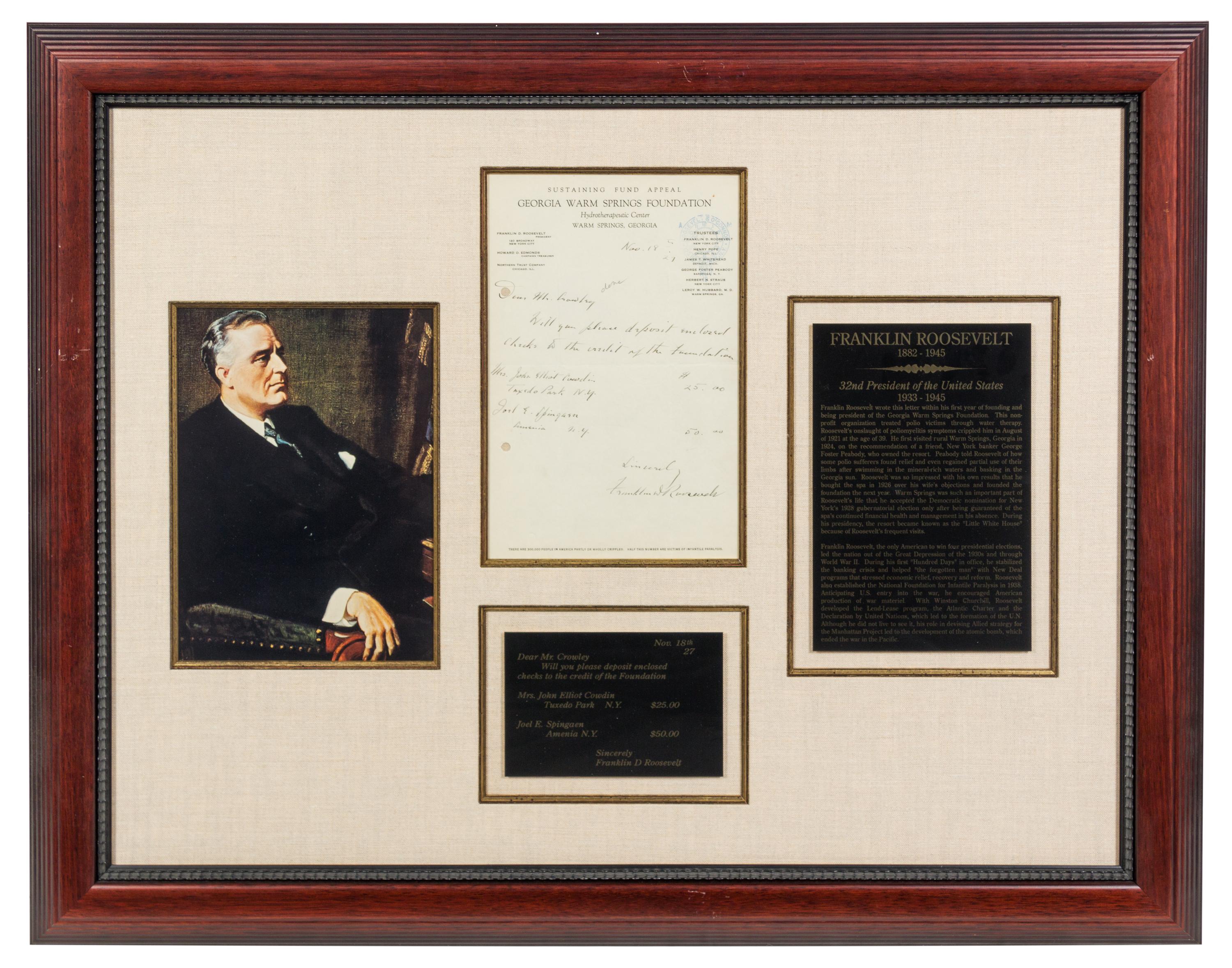 [PRESIDENTS]. A group of 4 manuscripts, comprising: