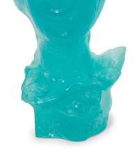 A Daum Pâte de Verre Bust of a Woman and a Daum Ombre Verte Pâte de Verre and Chrome Relief Sculpture
