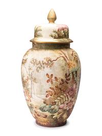 An Anton Mehlem for Royal Bonn Tapestry Urn
