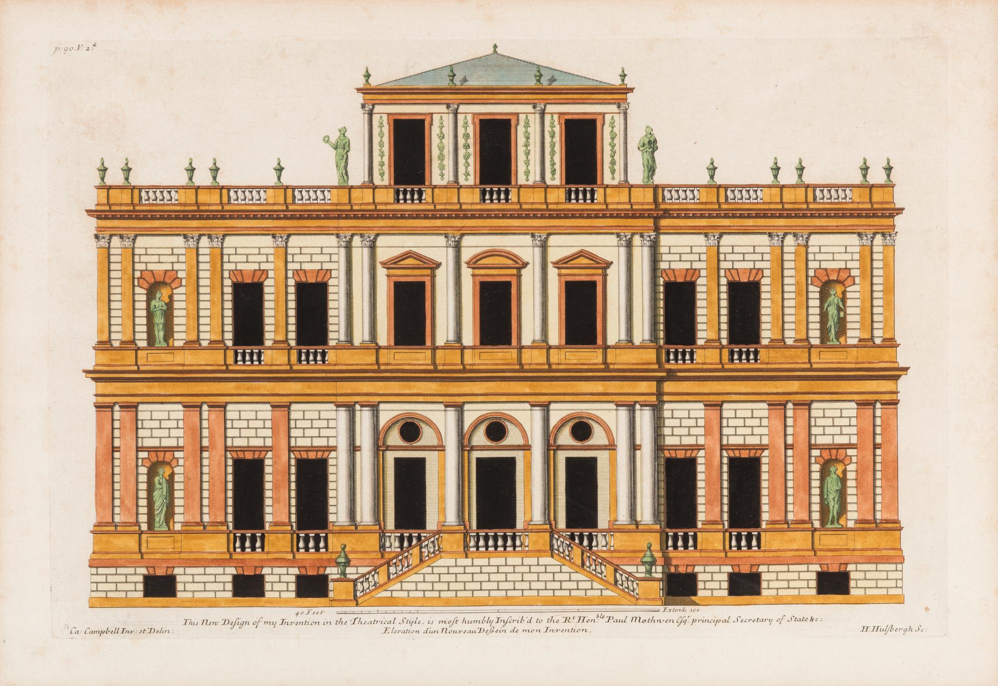 Four Architectural Engravings — 19TH CENTURY