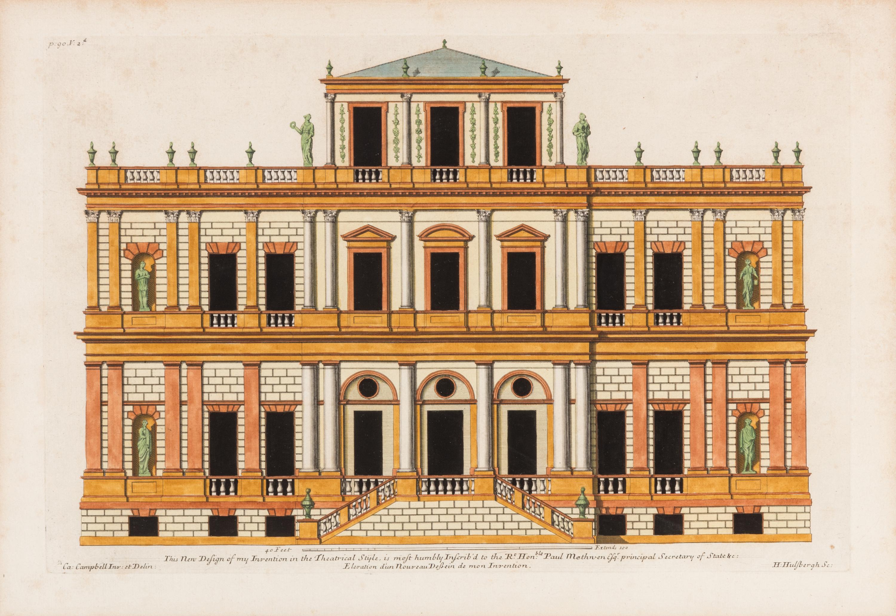 Four Architectural Engravings — 19TH CENTURY