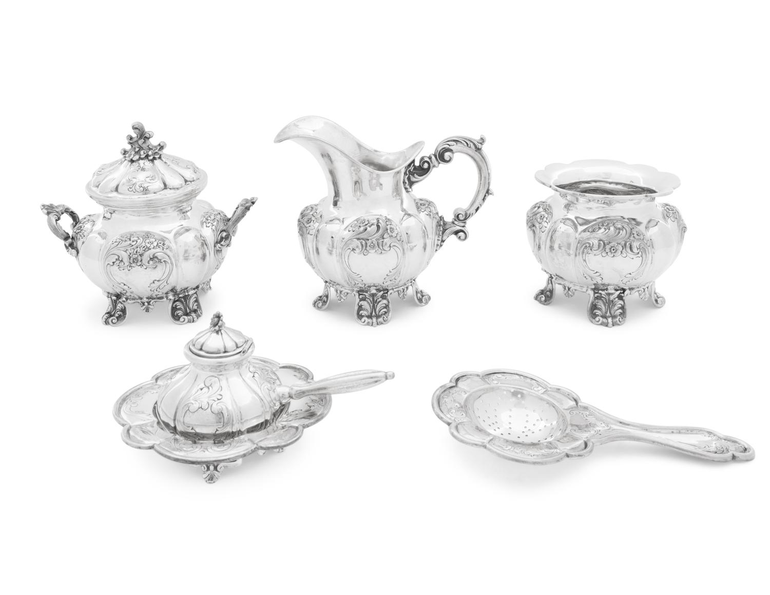 An Italian Silver Tea and Coffee Service
