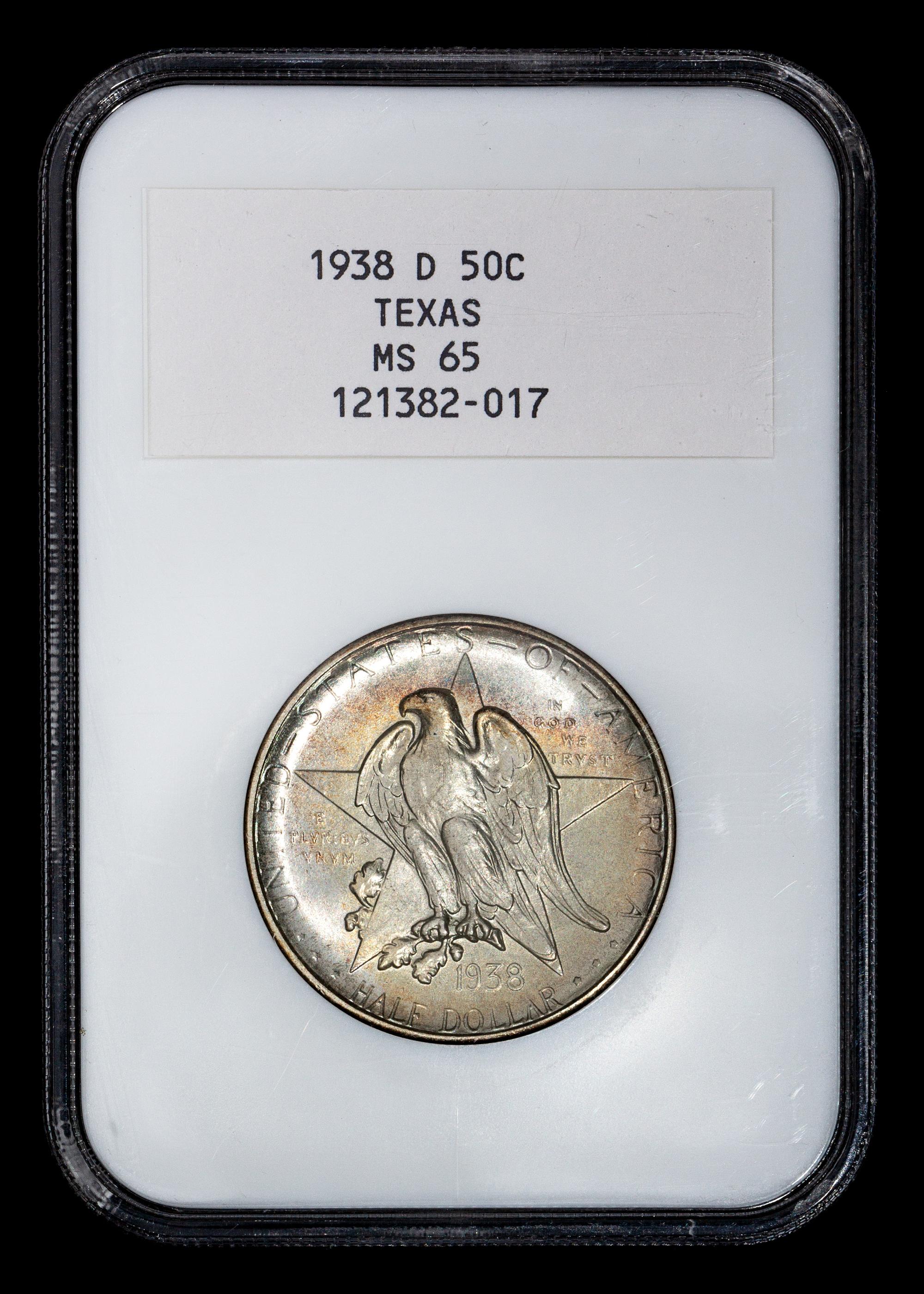 Three United States 1938, D & S Texas Commemorative 50c Coins