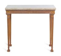 A George III Style Marble-Top Pier Table